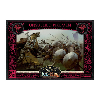 A Song of Ice & Fire Miniatures Game Unsullied Pikeman UNIT BOX - Mô Hình Game Chiến Thuật - CMON