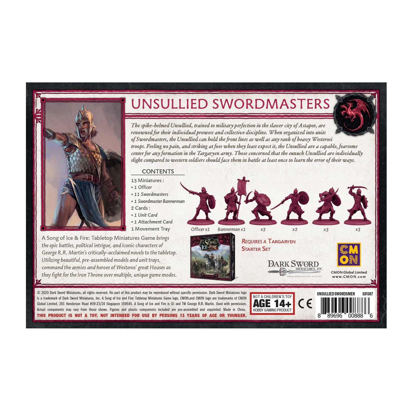 A Song of Ice & Fire Tabletop Miniatures Game Unsullied Swordmasters - Board Game Chiến Thuật - CMON