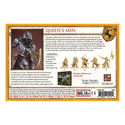 A Song of Ice & Fire Tabletop Miniatures Game Queen's Men Unit Box - Bộ Mở Rộng Board Game Chiến Thuật CMON