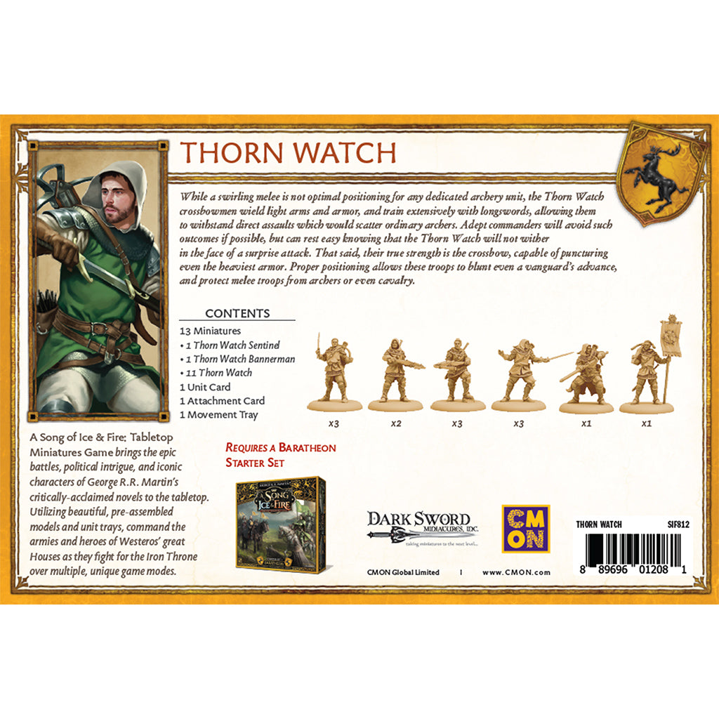 A Song of Ice & Fire Tabletop Miniatures Game - Thorn Watch - Board Game Chiến Thuật - CMON