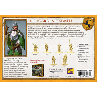 A Song of Ice & Fire Tabletop Miniatures Game Highgarden Pikemen - Board Game Chiến Thuật - CMON