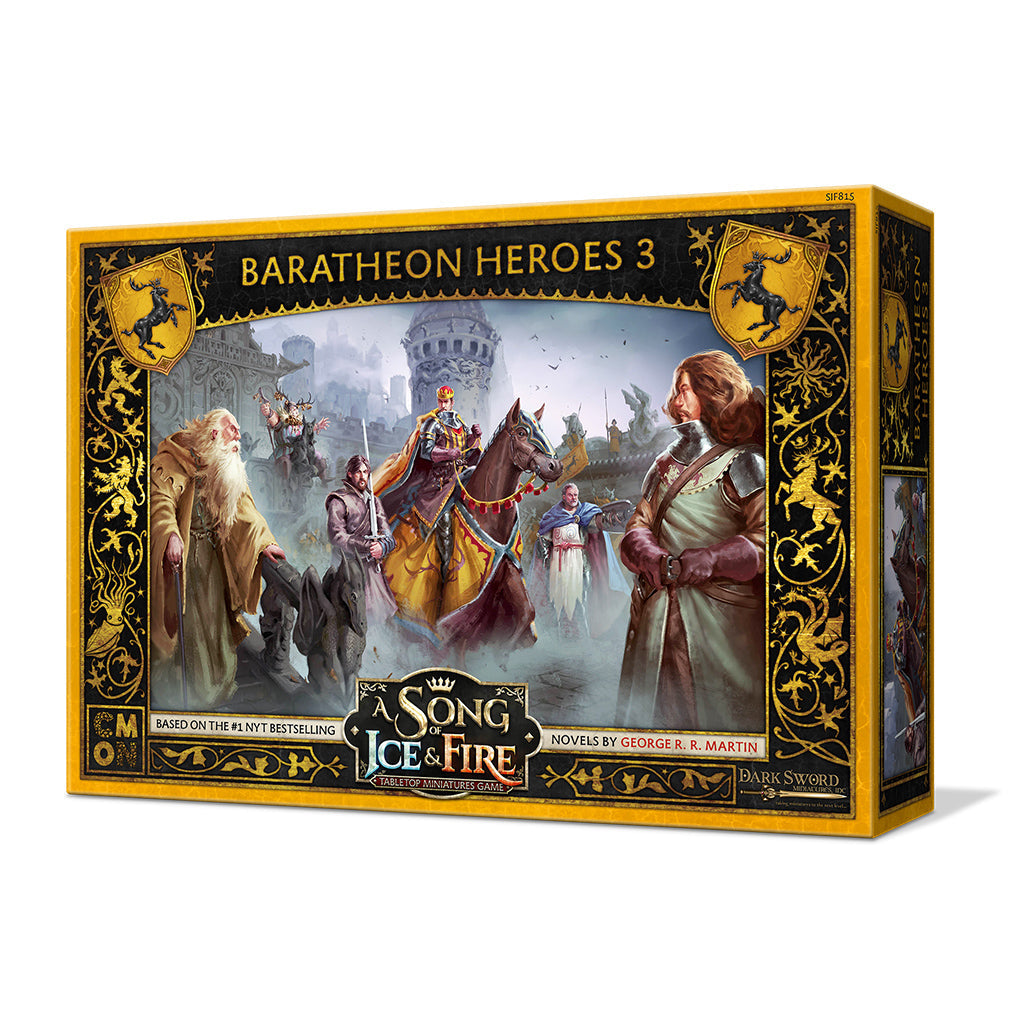 A Song of Ice & Fire Tabletop Miniatures Game Baratheon Heroes Set III - Bộ Mở Rộng Game Sa Bàn - CMON