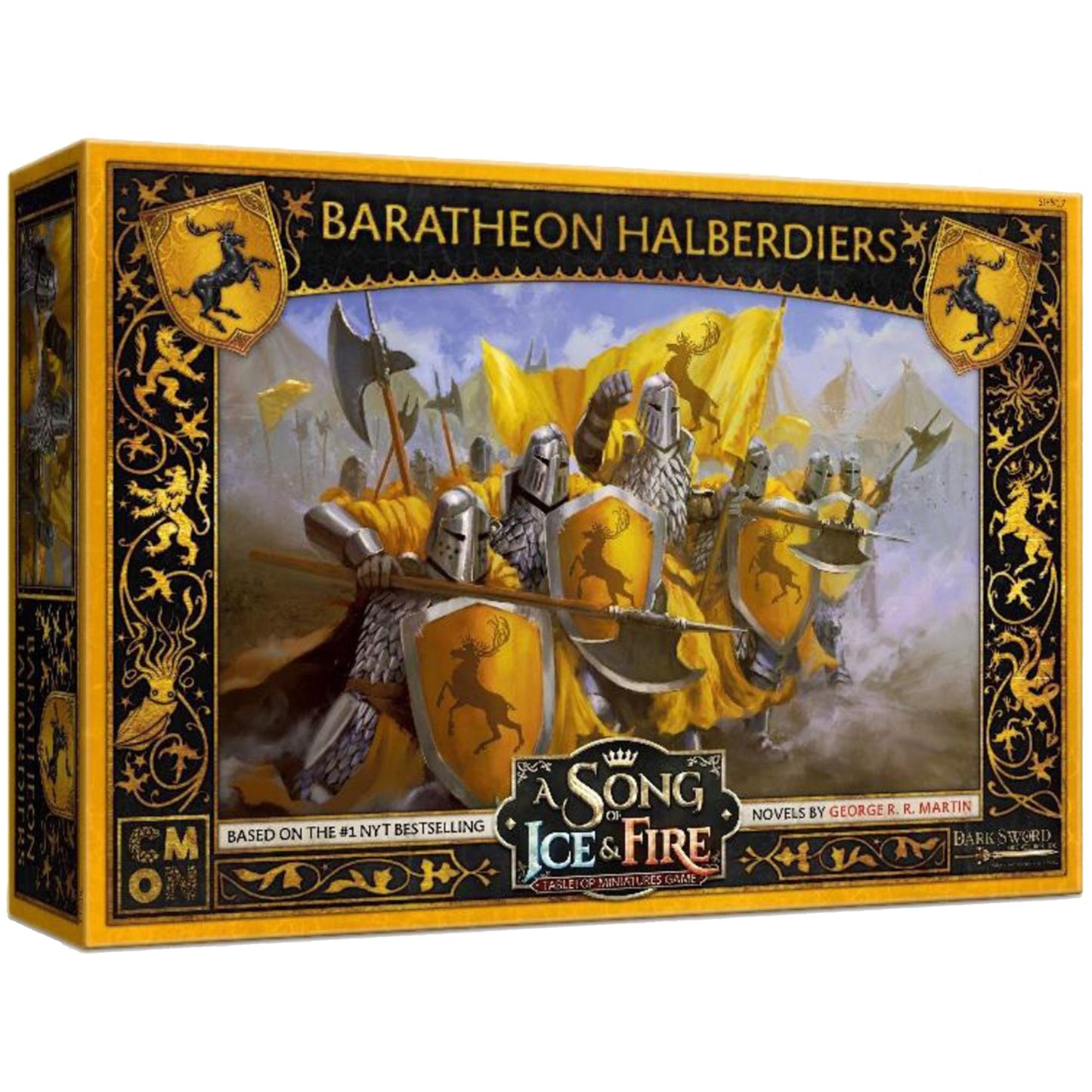 A Song of Ice & Fire Miniatures Game Baratheon Halberdiers UNIT BOX - Board Game Chiến Thuật - CMON