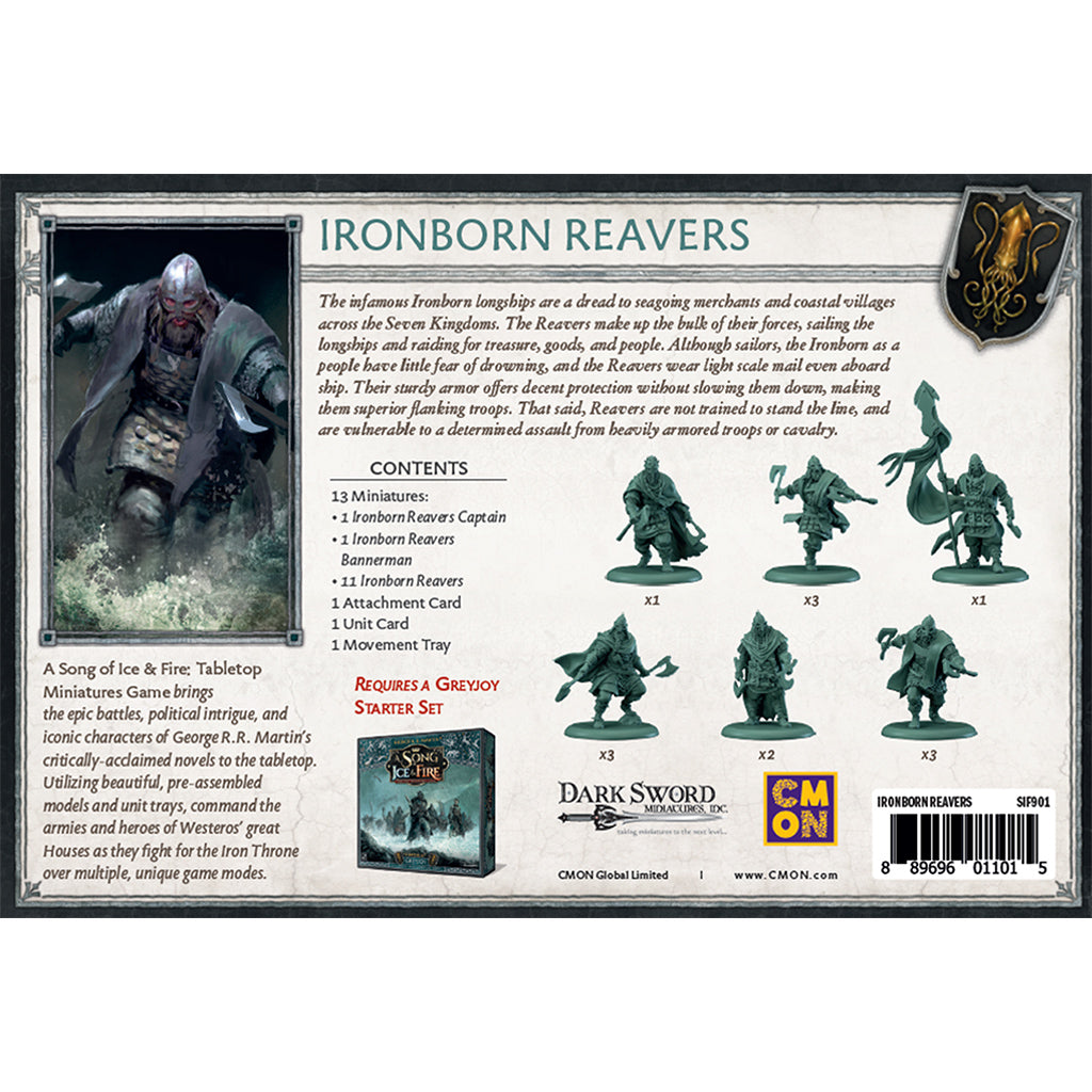 A Song of Ice & Fire Tabletop Miniatures Game - Ironborn Reavers - Mô Hình Chiến Thuật Sa Bàn - CMON