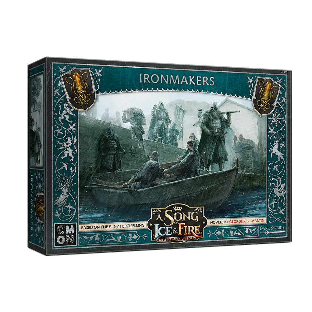 A Song of Ice & Fire Tabletop Miniatures Game Ironmakers Unit Box - Bộ Mô Hình Chiến Thuật Nhà Greyjoy - CMON