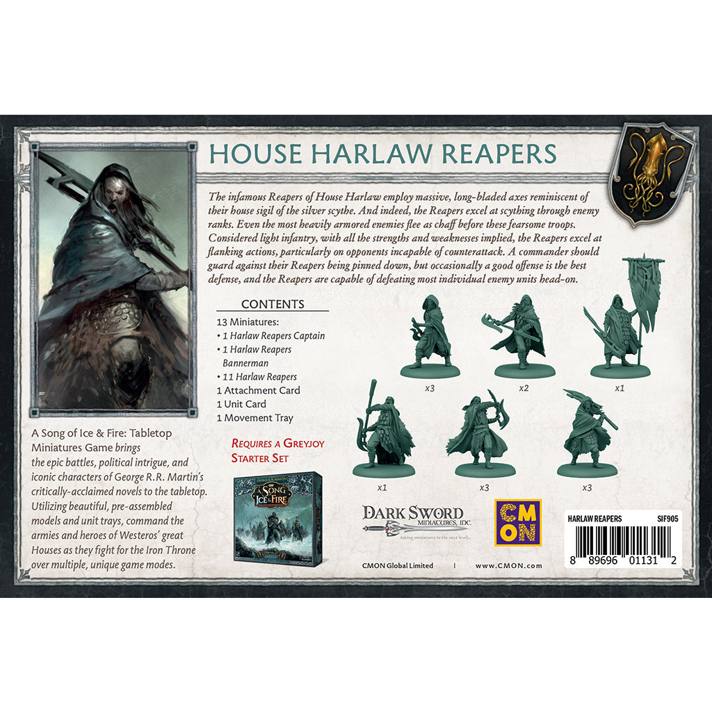 A Song of Ice & Fire Tabletop Miniatures Game - House Harlaw Reapers - Board Game Chiến Thuật CMON