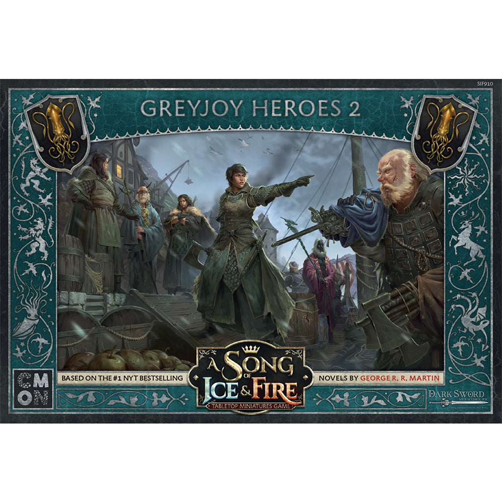 A Song of Ice & Fire Tabletop Miniatures Game - Greyjoy Heroes 2 - Board Game Chiến Thuật Miniatures CMON