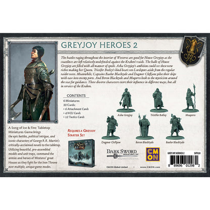 A Song of Ice & Fire Tabletop Miniatures Game - Greyjoy Heroes 2 - Board Game Chiến Thuật Miniatures CMON