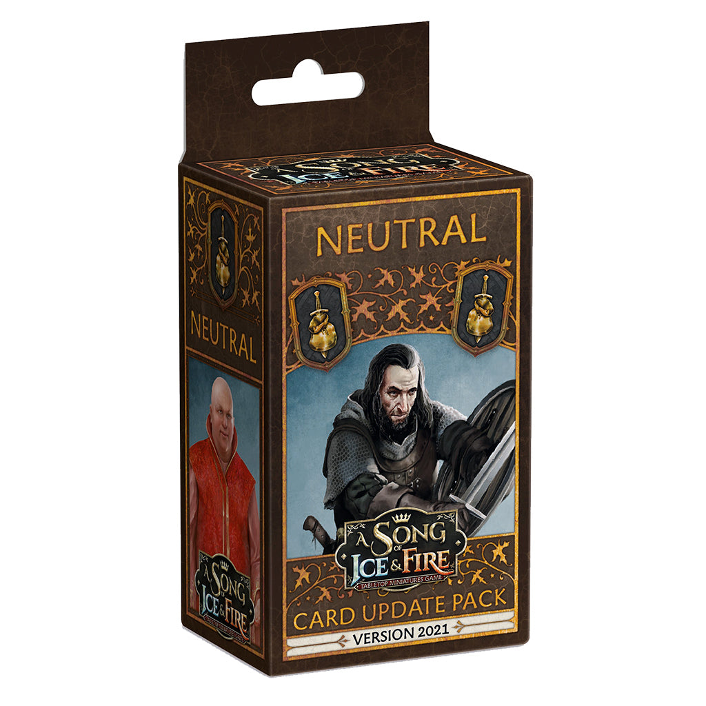 A Song of Ice & Fire Tabletop Miniatures Game - Neutral Faction Pack - Bộ Cập Nhật Thẻ Bài Chiến Thuật CMON