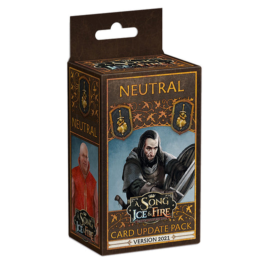 A Song of Ice & Fire Tabletop Miniatures Game - Neutral Faction Pack - Bộ Cập Nhật Thẻ Bài Chiến Thuật CMON