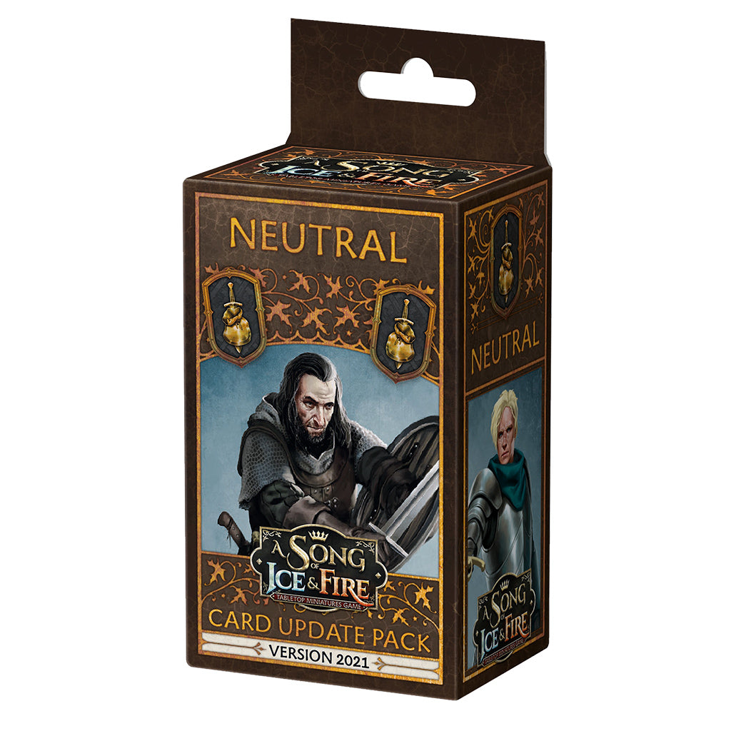A Song of Ice & Fire Tabletop Miniatures Game - Neutral Faction Pack - Bộ Cập Nhật Thẻ Bài Chiến Thuật CMON