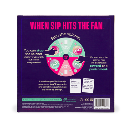 When Sip Hits The Fan - Trò chơi tiệc tùng - Exploding Kittens