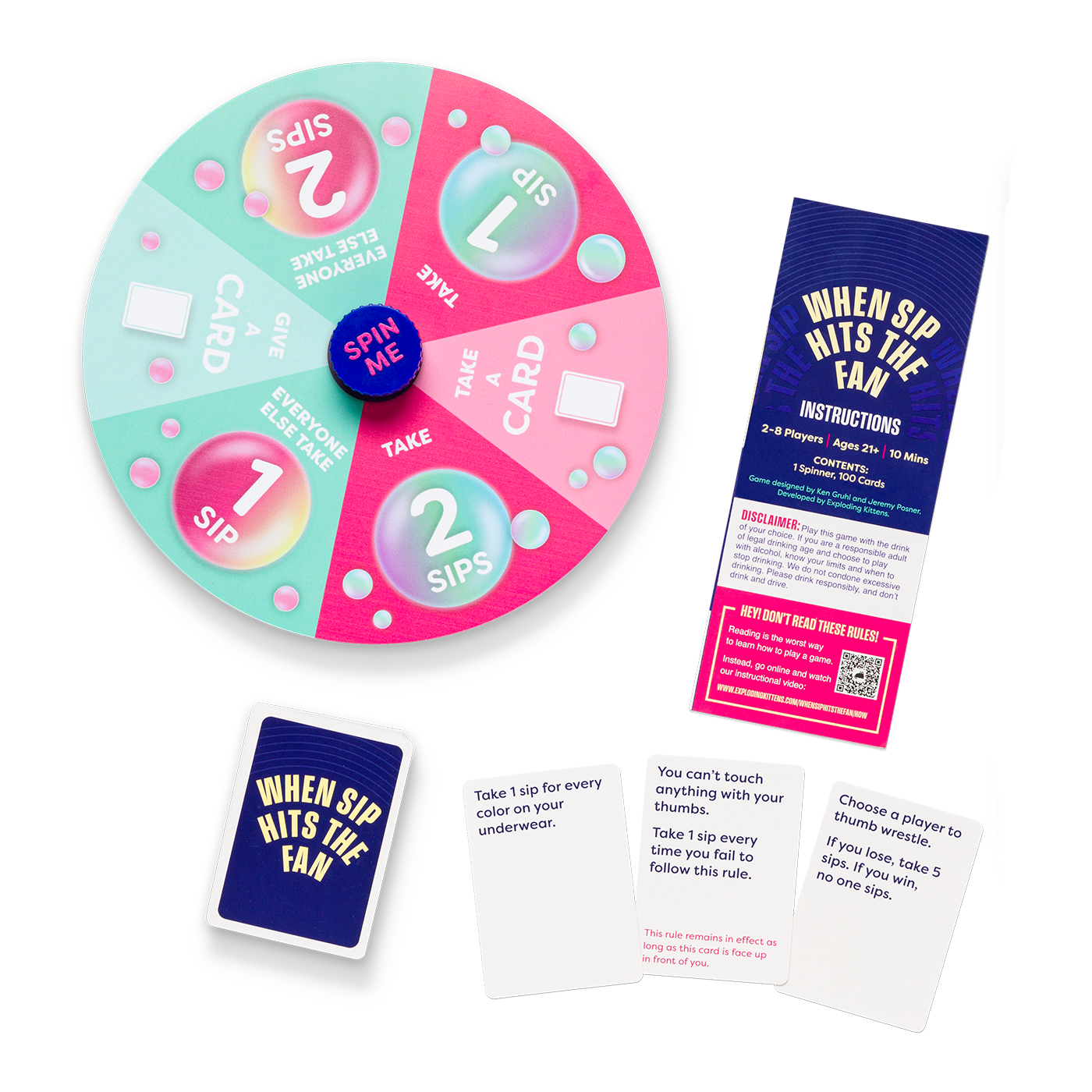 When Sip Hits The Fan - Trò chơi tiệc tùng - Exploding Kittens