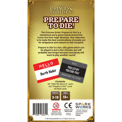 The Princess Bride Prepare To Die Party Game | Board Game Tiệc Tùng Hài Hước | Tabletop Tycoon