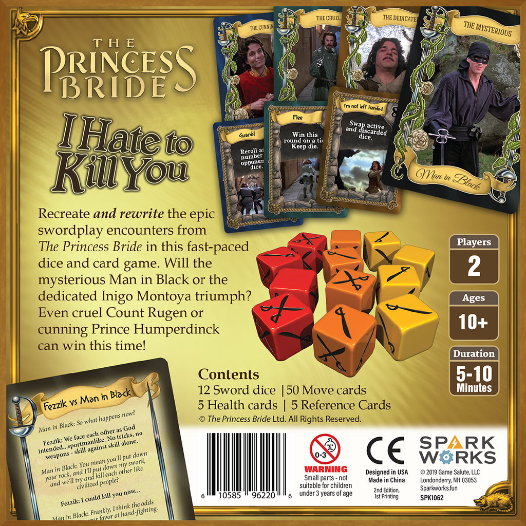 The Princess Bride I Hate To Kill You Party Game - Board Game Thẻ Bài Đối Kháng - Tabletop Tycoon
