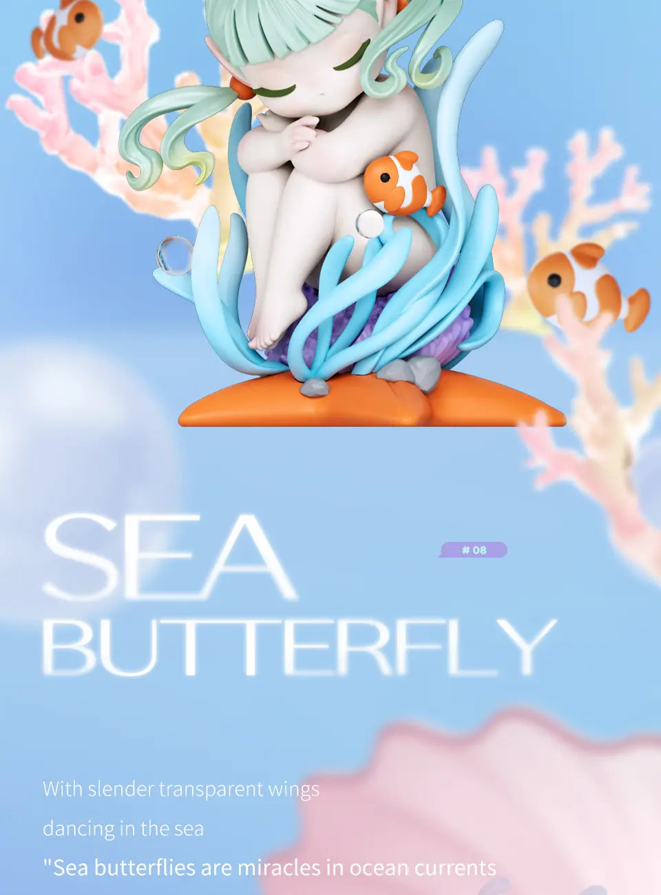 SLEEP SEA ELVES SERIES - Mô hình Blind Box Hải Tiên Ngủ - 52TOYS