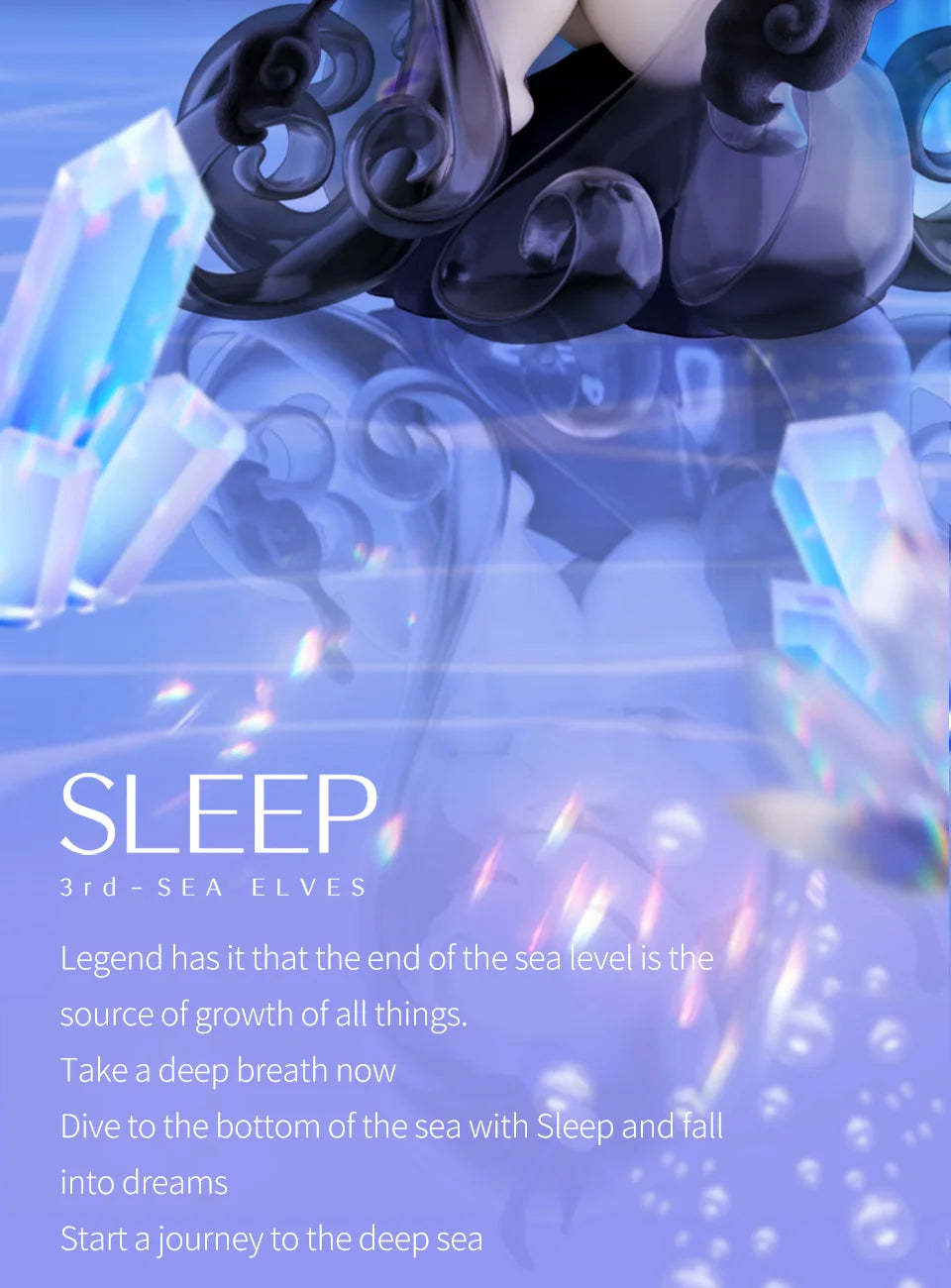 SLEEP SEA ELVES SERIES - Mô hình Blind Box Hải Tiên Ngủ - 52TOYS