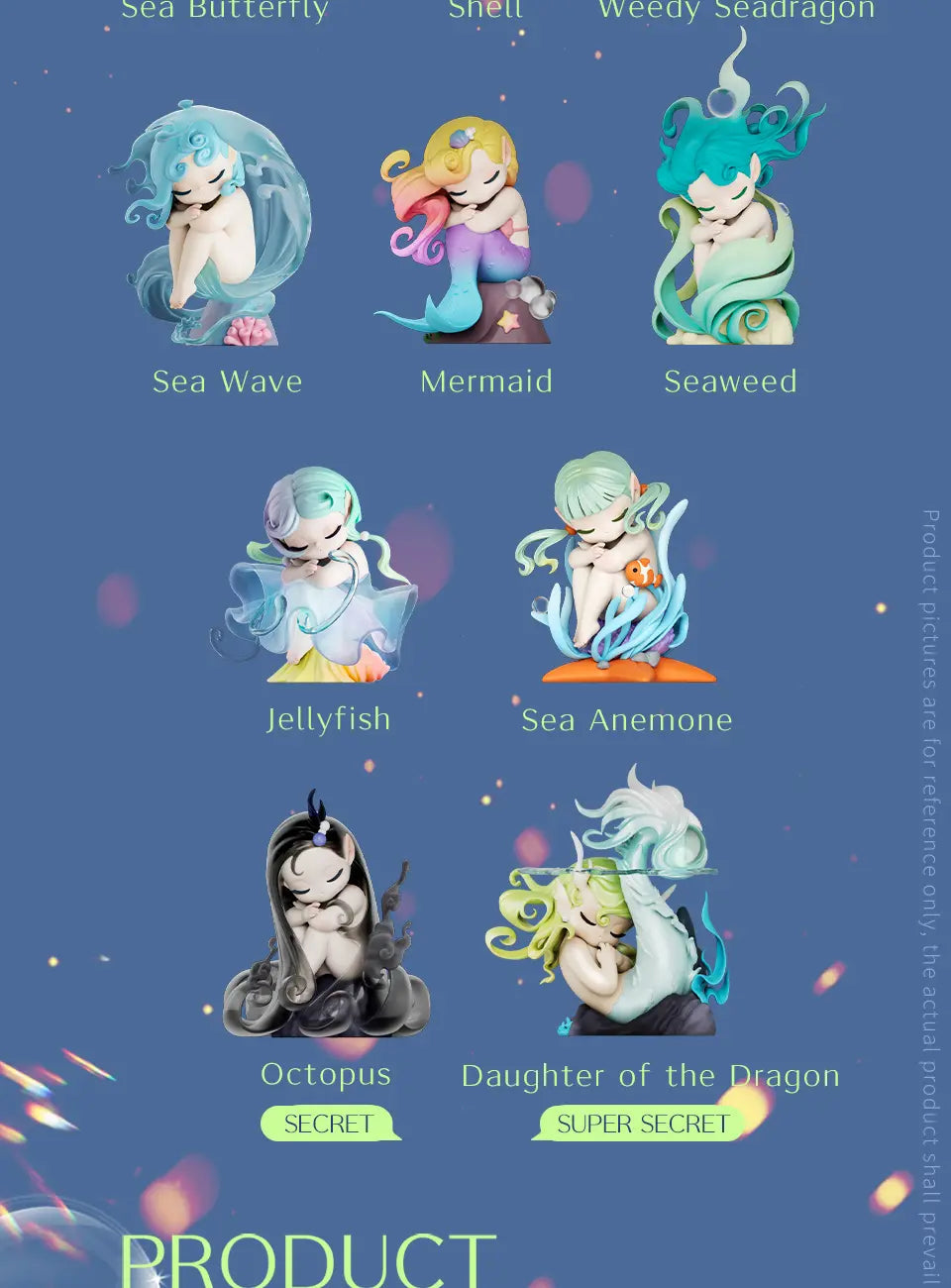 SLEEP SEA ELVES SERIES - Mô hình Blind Box Hải Tiên Ngủ - 52TOYS