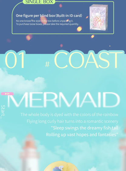 SLEEP SEA ELVES SERIES - Mô hình Blind Box Hải Tiên Ngủ - 52TOYS