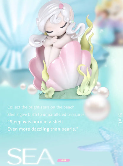 SLEEP SEA ELVES SERIES - Mô hình Blind Box Hải Tiên Ngủ - 52TOYS