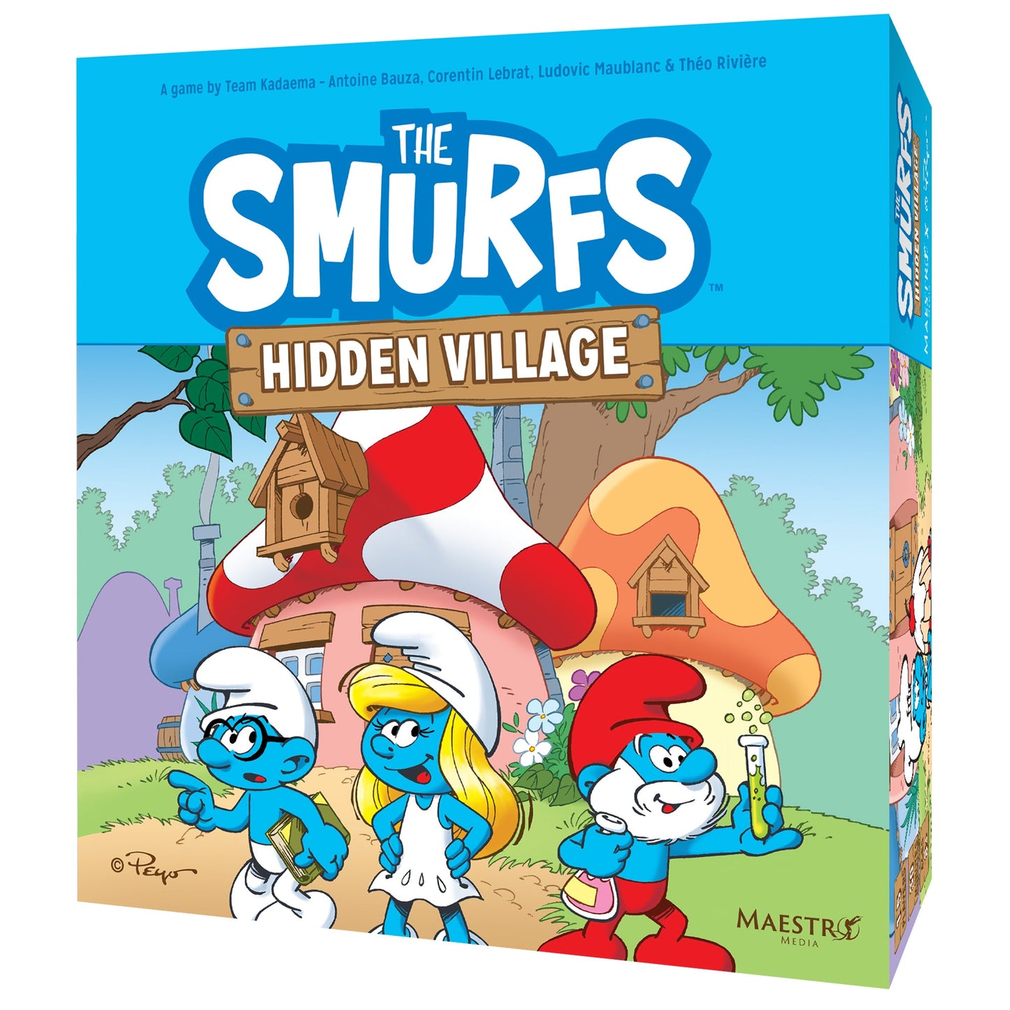 The Smurfs: Hidden Village Board Game - Board Game Hợp Tác Gia Đình - Maestro Media