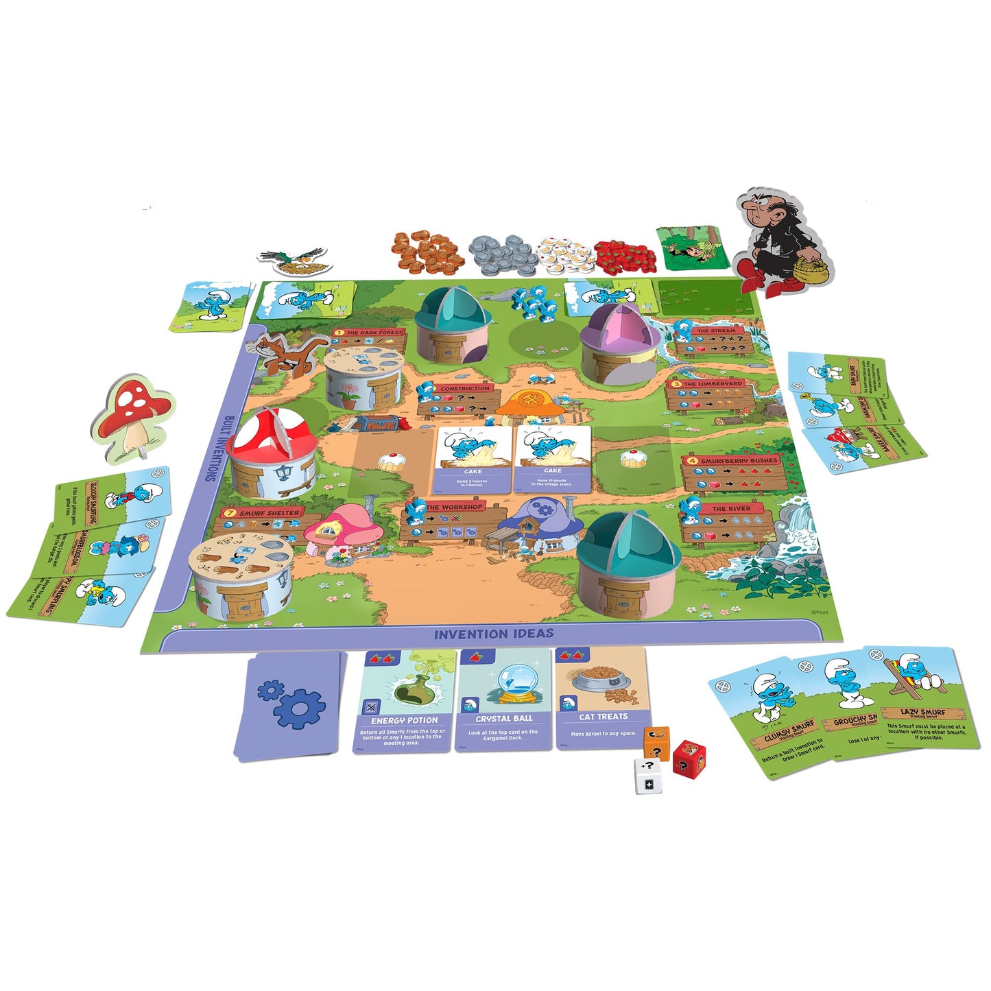 The Smurfs: Hidden Village Board Game - Board Game Hợp Tác Gia Đình - Maestro Media