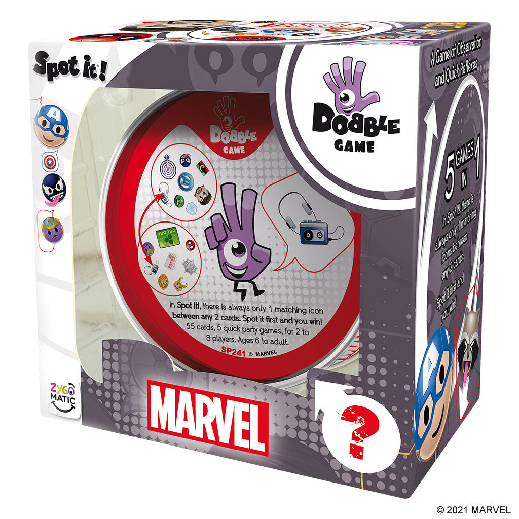Spot It! Marvel Emojis Card Game - Trò Chơi Thẻ Bài Quan Sát Nhanh - Zygomatic