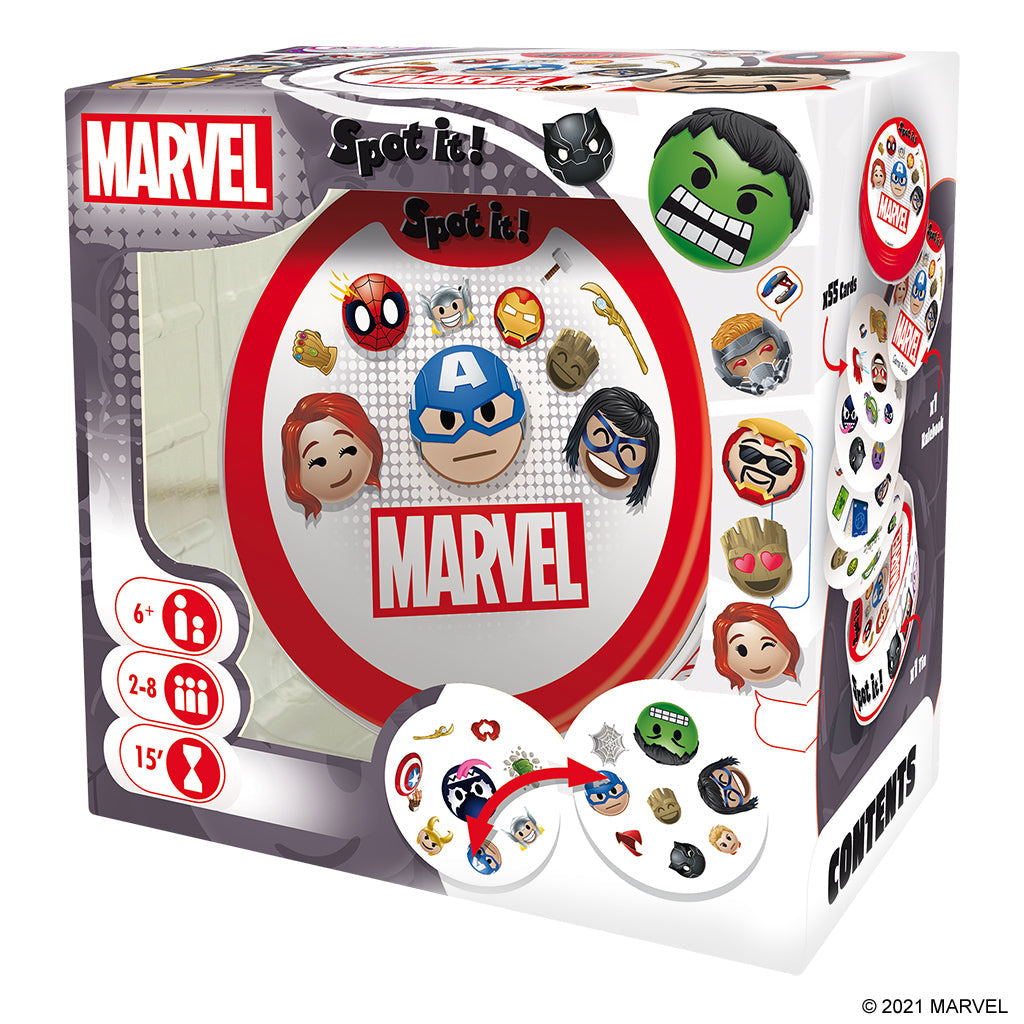 Spot It! Marvel Emojis Card Game - Trò Chơi Thẻ Bài Quan Sát Nhanh - Zygomatic