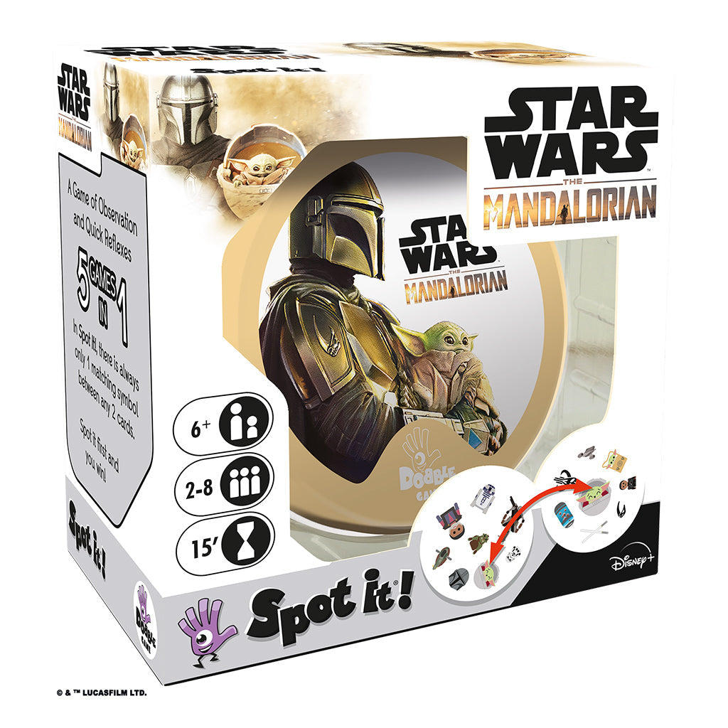 Spot it Mandalorian - Board Game Tìm Cặp Hình Trùng Nhau - Zygomatic Star Wars