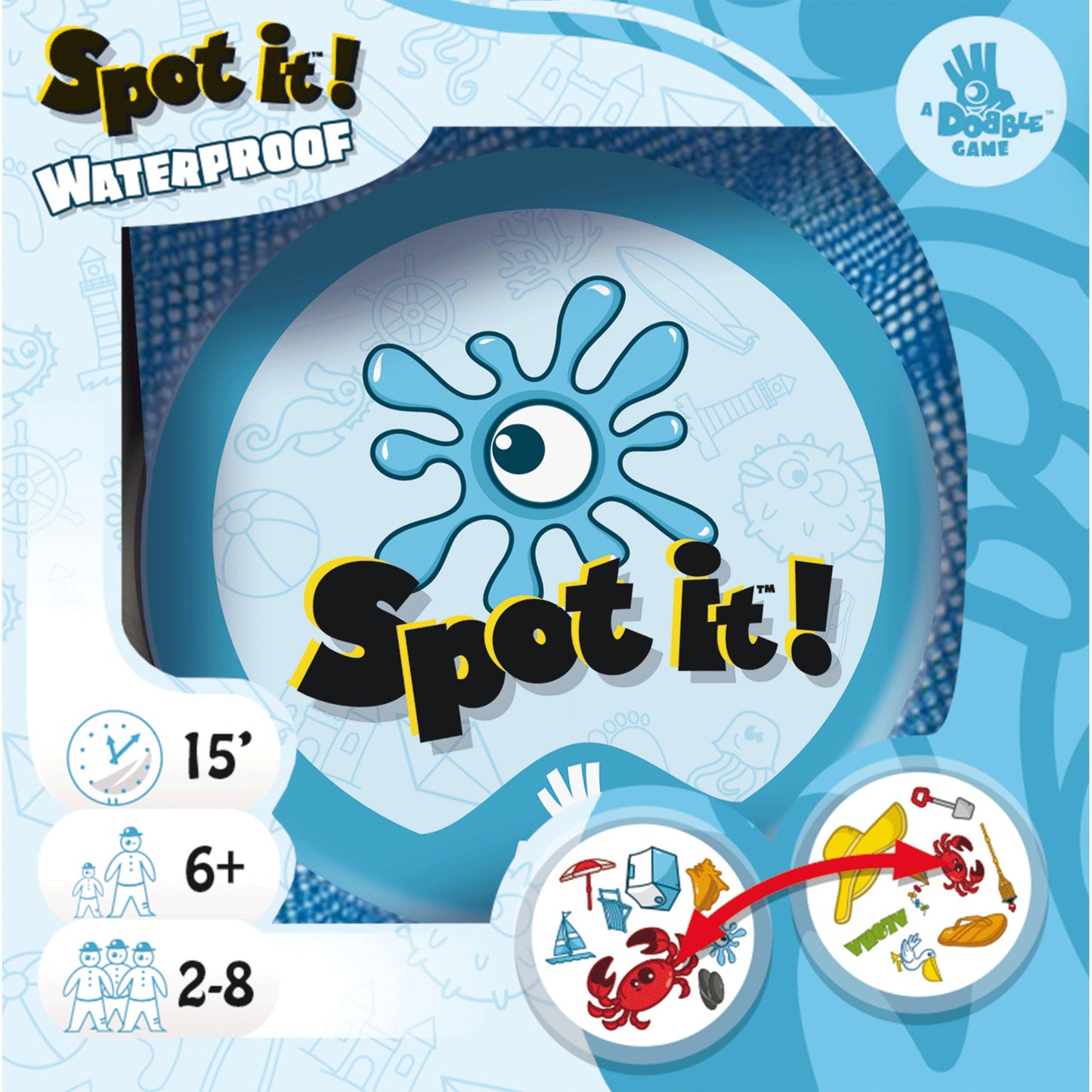 Spot it! Waterproof (Eco Sleeve) - Board Game Thẻ Bài Chống Nước - Zygomatic