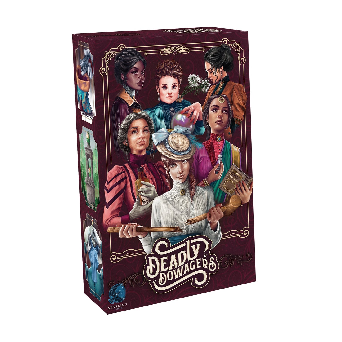 Deadly Dowagers Board Game (Vertical art box) - Trò chơi Board Game Chiến thuật & Thẻ bài - Tabletop Tycoon - Hình ảnh sản phẩm