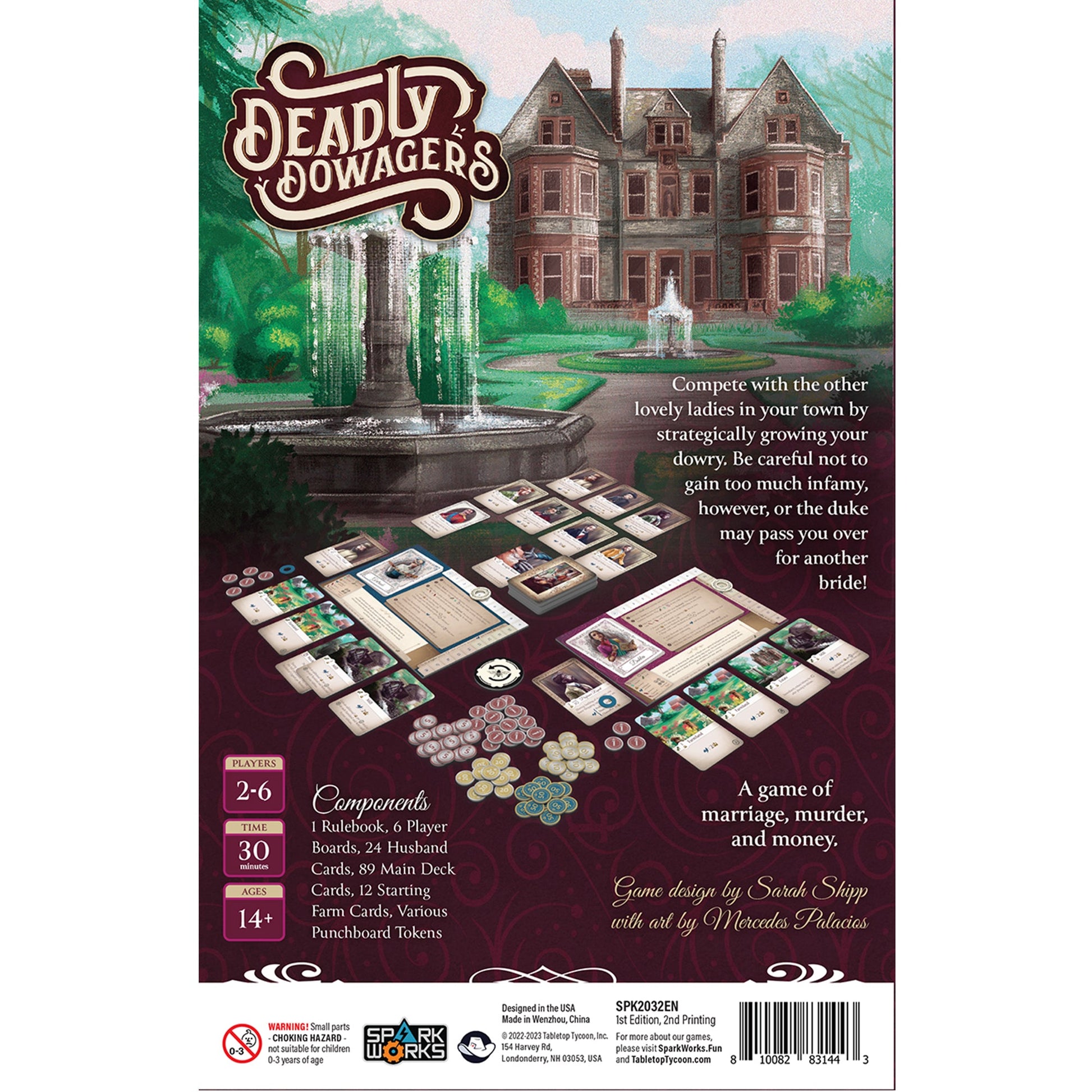 Deadly Dowagers Board Game (Vertical art box) - Trò chơi Board Game Chiến thuật & Thẻ bài - Tabletop Tycoon - Hình ảnh bổ sung 4