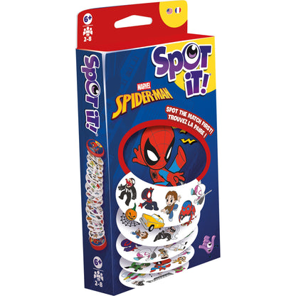 Spot It! Spider-Man Eco Blister - Board Game Thẻ Bài Phản Xạ Nhanh - Zygomatic Marvel