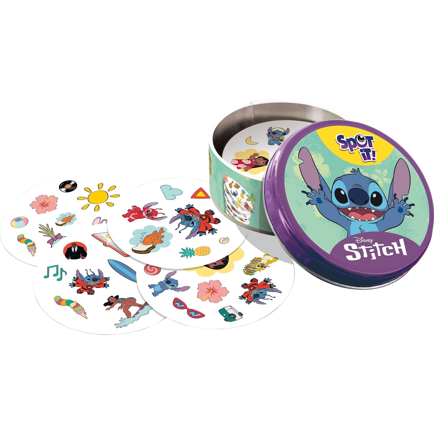 Spot It! Lilo and Stitch (Eco Sleeve) - Board Game Thẻ Bài Quan Sát Nhanh Tay - Zygomatic