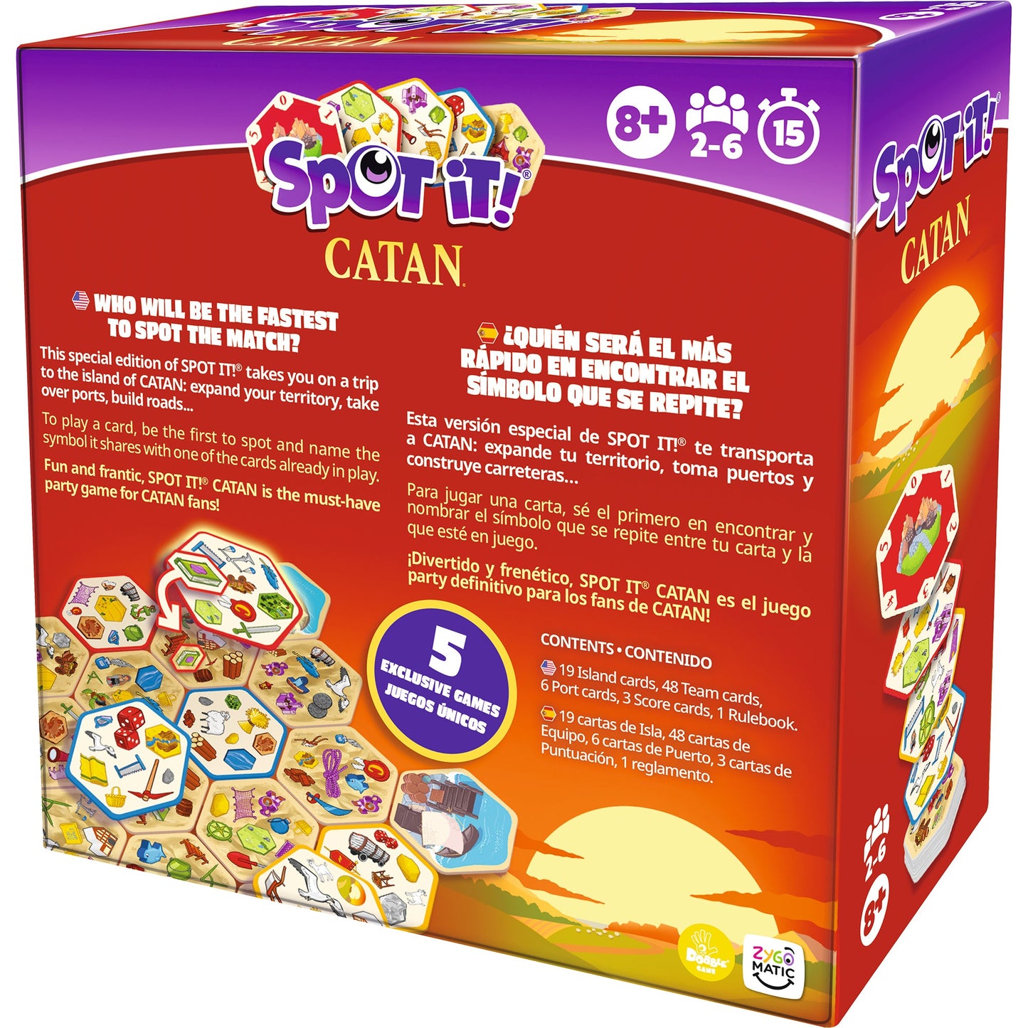 Spot It: CATAN - Board Game Tìm Cặp Nhanh Tay Lẹ Mắt - Zygomatic