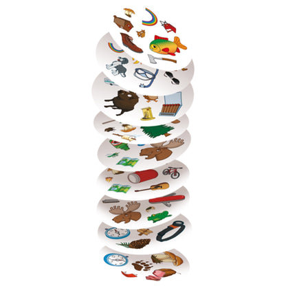 Spot it! Camping (Pocket Eco) Board Game Thẻ Bài Phản Xạ Zygomatic