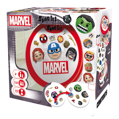 Spot It! Marvel Emoji Card Game (Eco-Blister) - Board Game Thẻ Bài Phản Xạ - Zygomatic