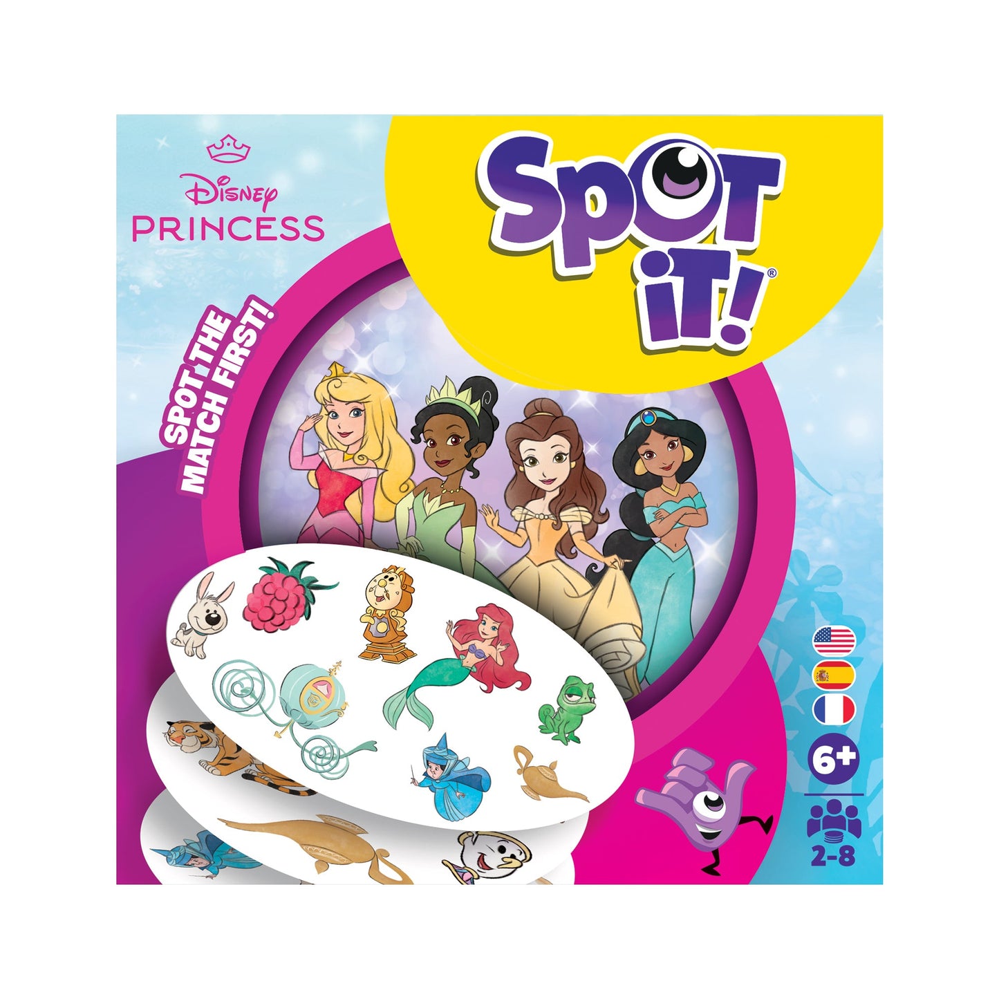 Spot It!: Disney Princess (Eco Sleeve) - Trò chơi thẻ bài phản xạ - Zygomatic