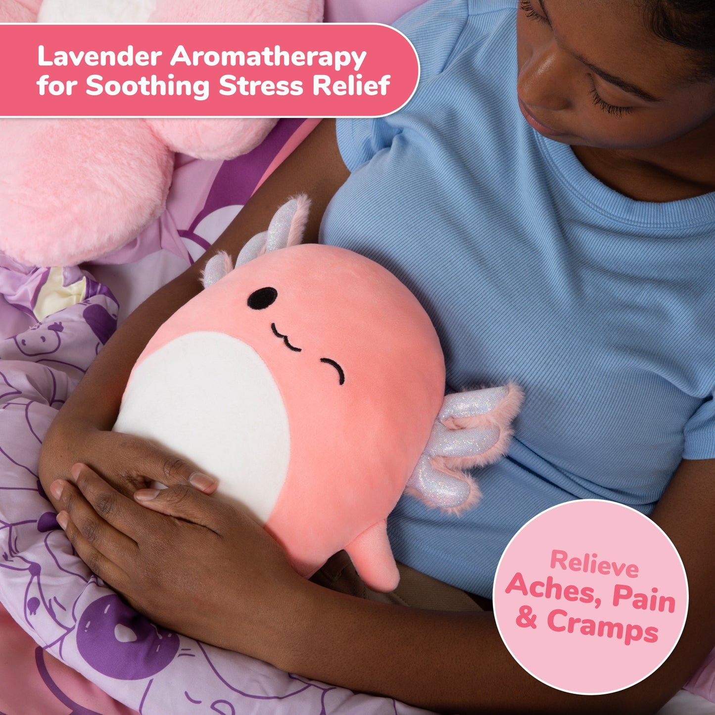 Archie the Axolotl Heating Pad - Túi Chườm Nóng Squishmallow Relatable Relatable - ảnh 1 - Heating Pad