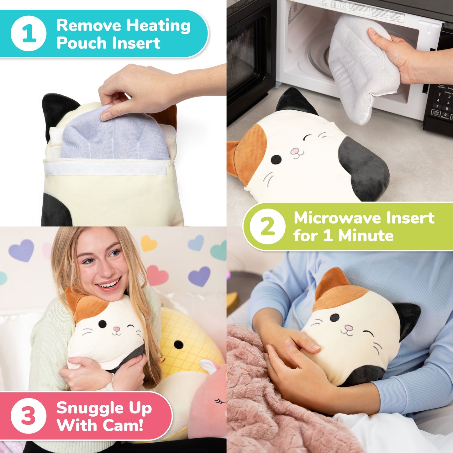 Squishmallows Cam Heating Pad - Đệm Sưởi Giảm Đau Bụng Kinh & Thư Giãn - Relatable - Góc nhìn khác 3