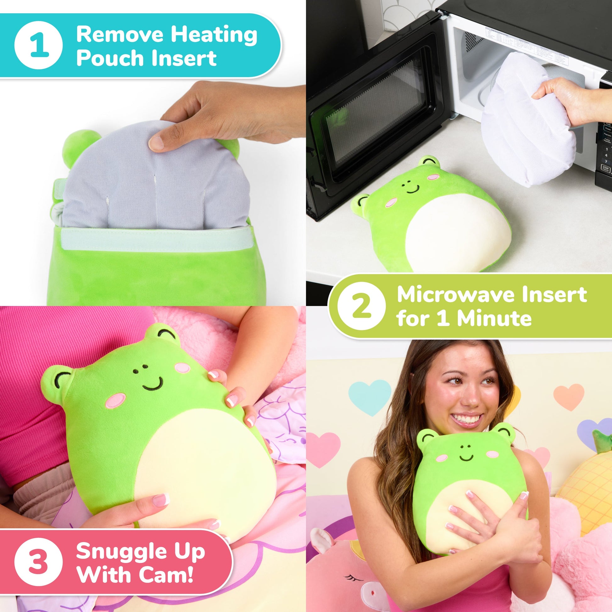 Squishmallows Wendy Heating Pad - Túi Chườm Nóng Hình Ếch Wendy - Relatable - Hình ảnh bổ sung 5
