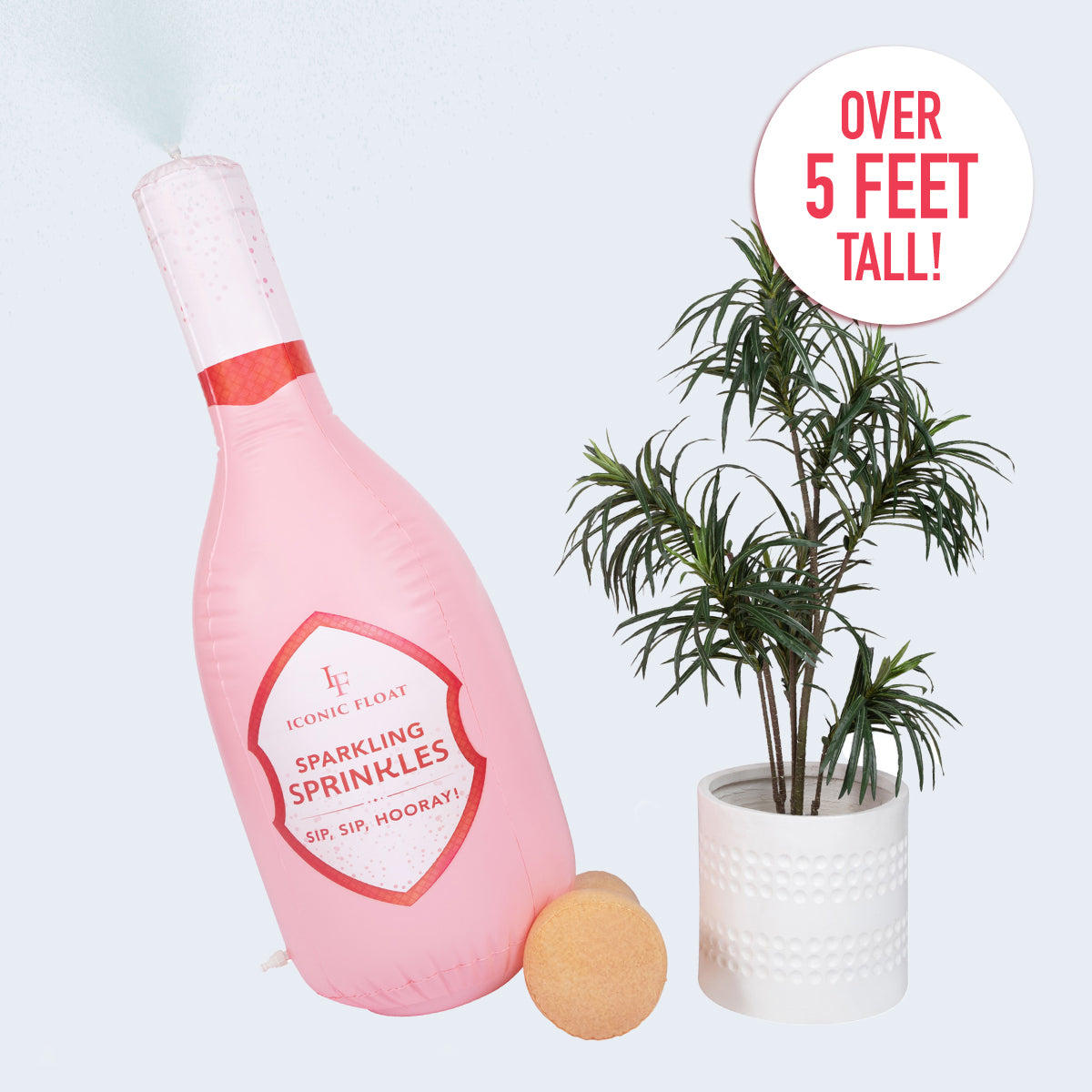 Sparkling Sprinkles Inflatable Champagne Bottle Sprinkler - Đồ Chơi Phun Nước Bơm Hơi - Relatable - Hình ảnh bổ sung 4