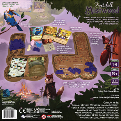 Everdell Board Game: Mistwood Expansion - Bản mở rộng trò chơi chiến thuật - Tabletop Tycoon