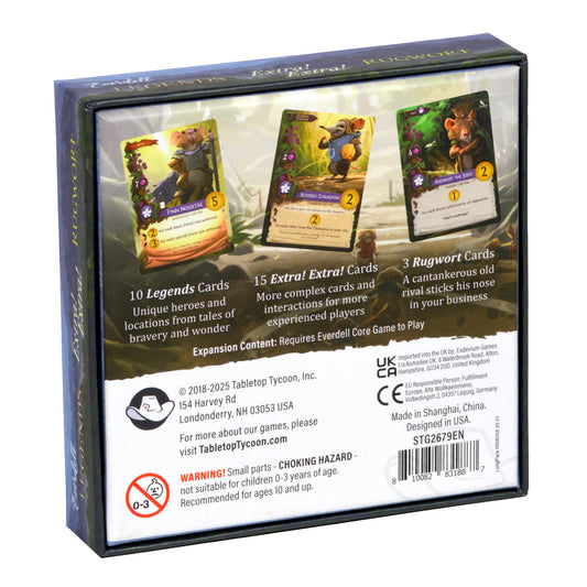 Everdell Legendary Extra Extra and Rugwort Card Expansion - Bản mở rộng thẻ bài - Tabletop Tycoon