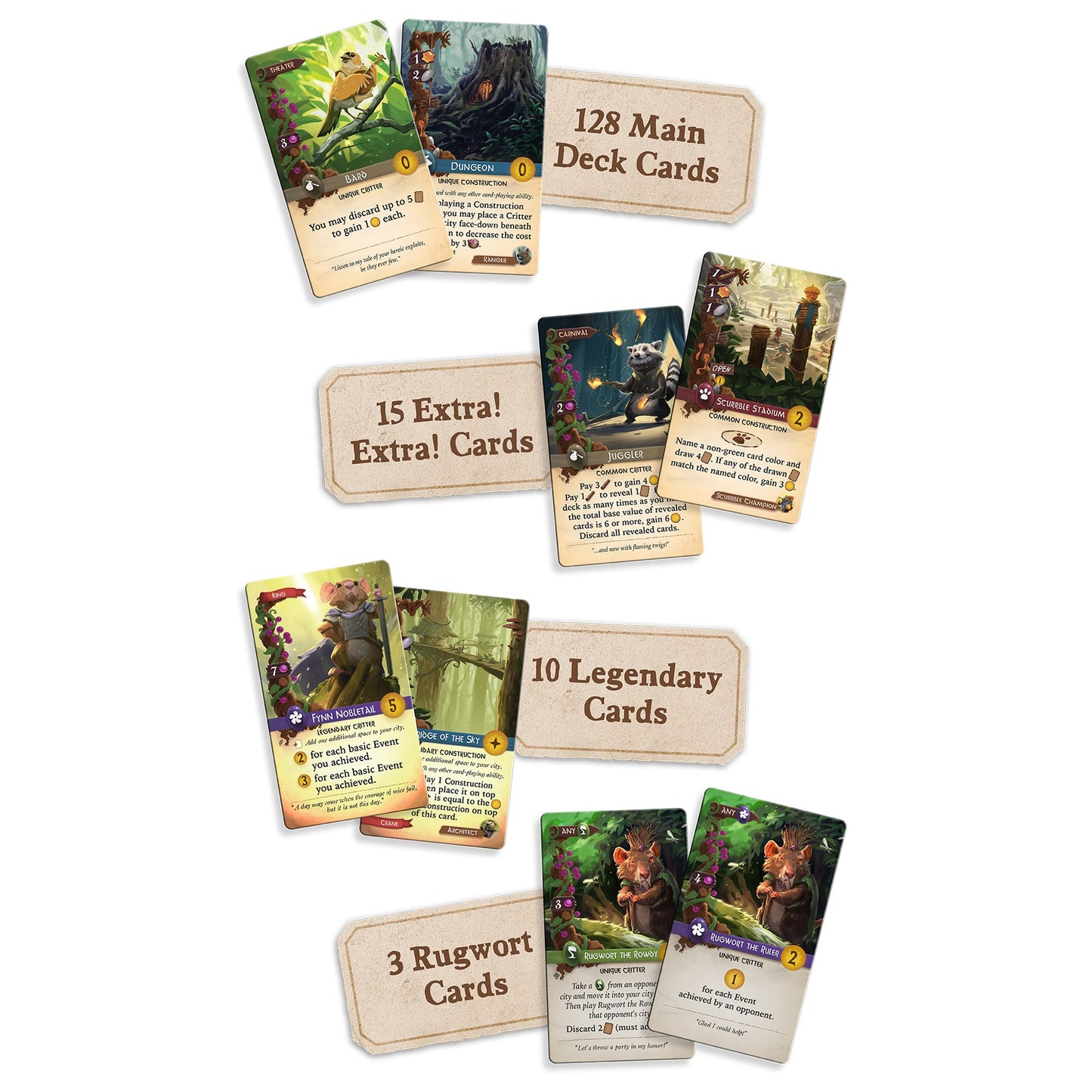 Everdell Core Oversized Cards - Bộ bài kích thước lớn Tarot - Tabletop Tycoon
