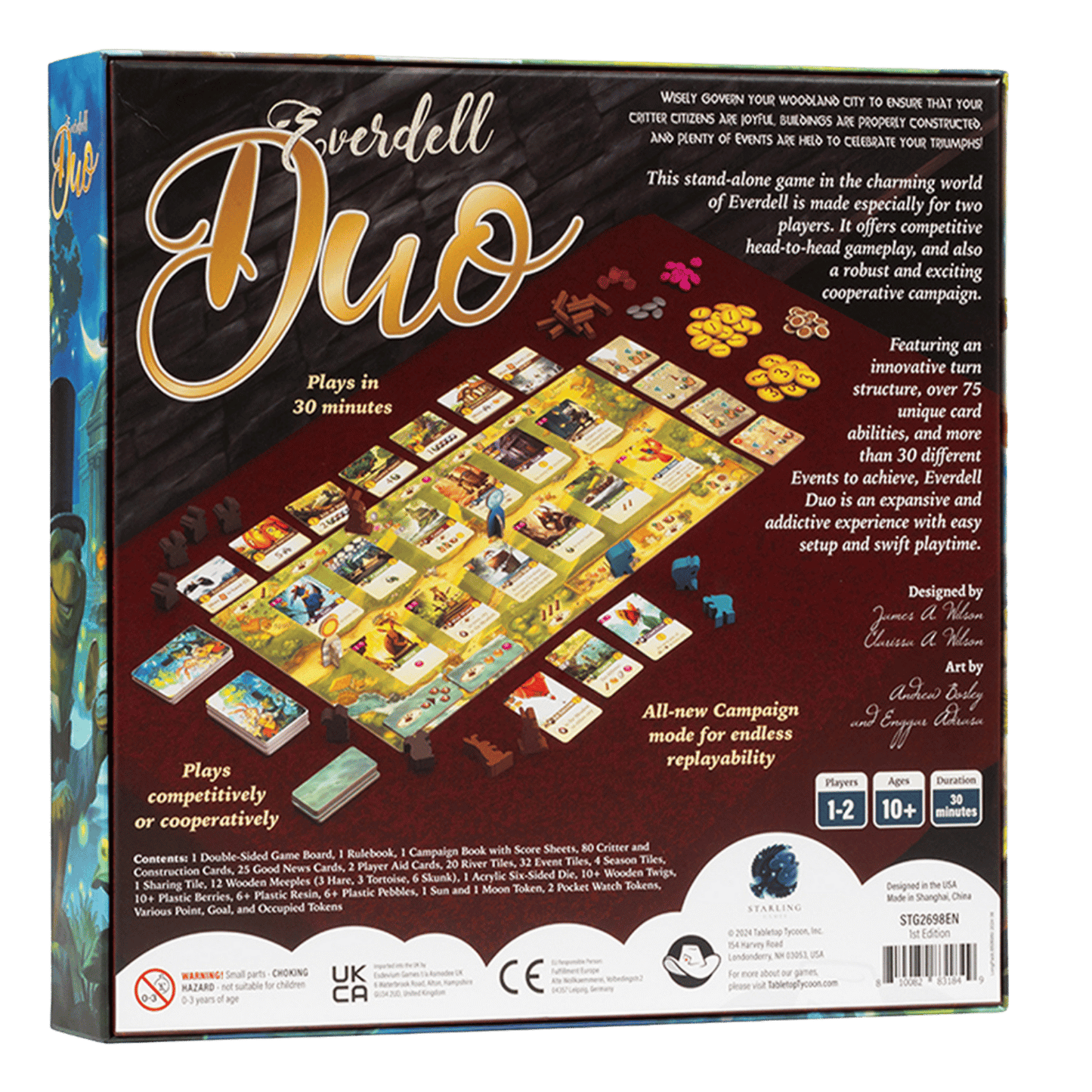 Everdell: Duo Board Game 2 Người Đối Kháng & Hợp Tác Starling Games - Hình ảnh bổ sung 4