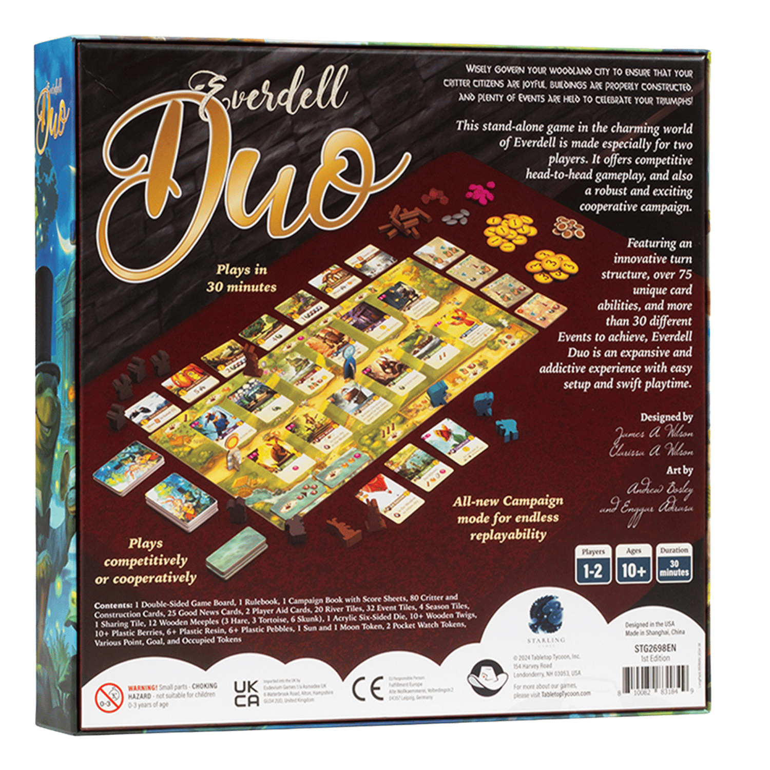 Everdell: Duo Board Game 2 Người Đối Kháng & Hợp Tác Starling Games - Hình ảnh bổ sung 4