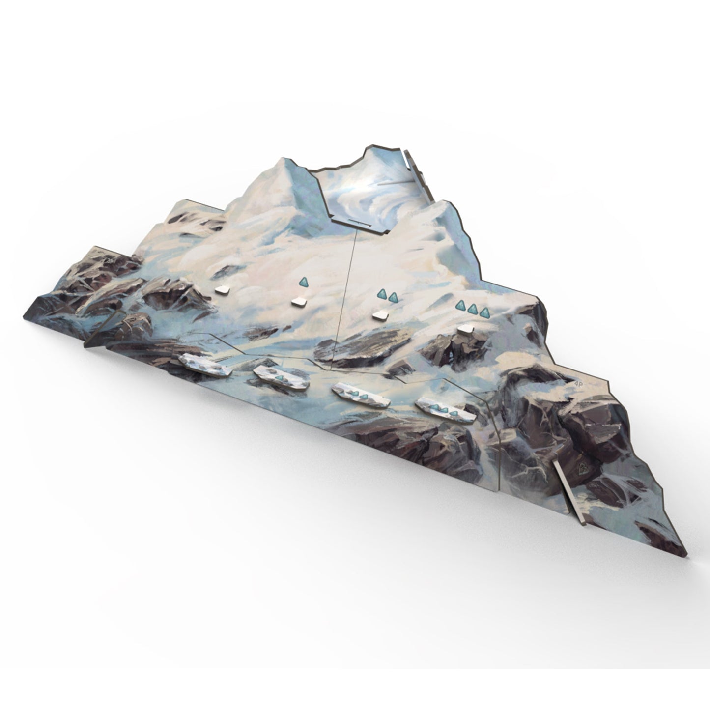 Everdell Silverfrost Wooden Mountain - Phụ kiện núi gỗ nâng cấp - Tabletop Tycoon