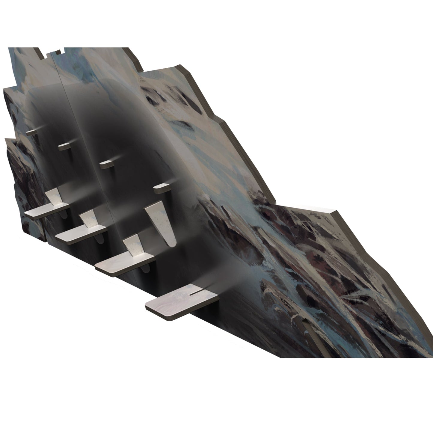 Everdell Silverfrost Wooden Mountain - Phụ kiện núi gỗ nâng cấp - Tabletop Tycoon