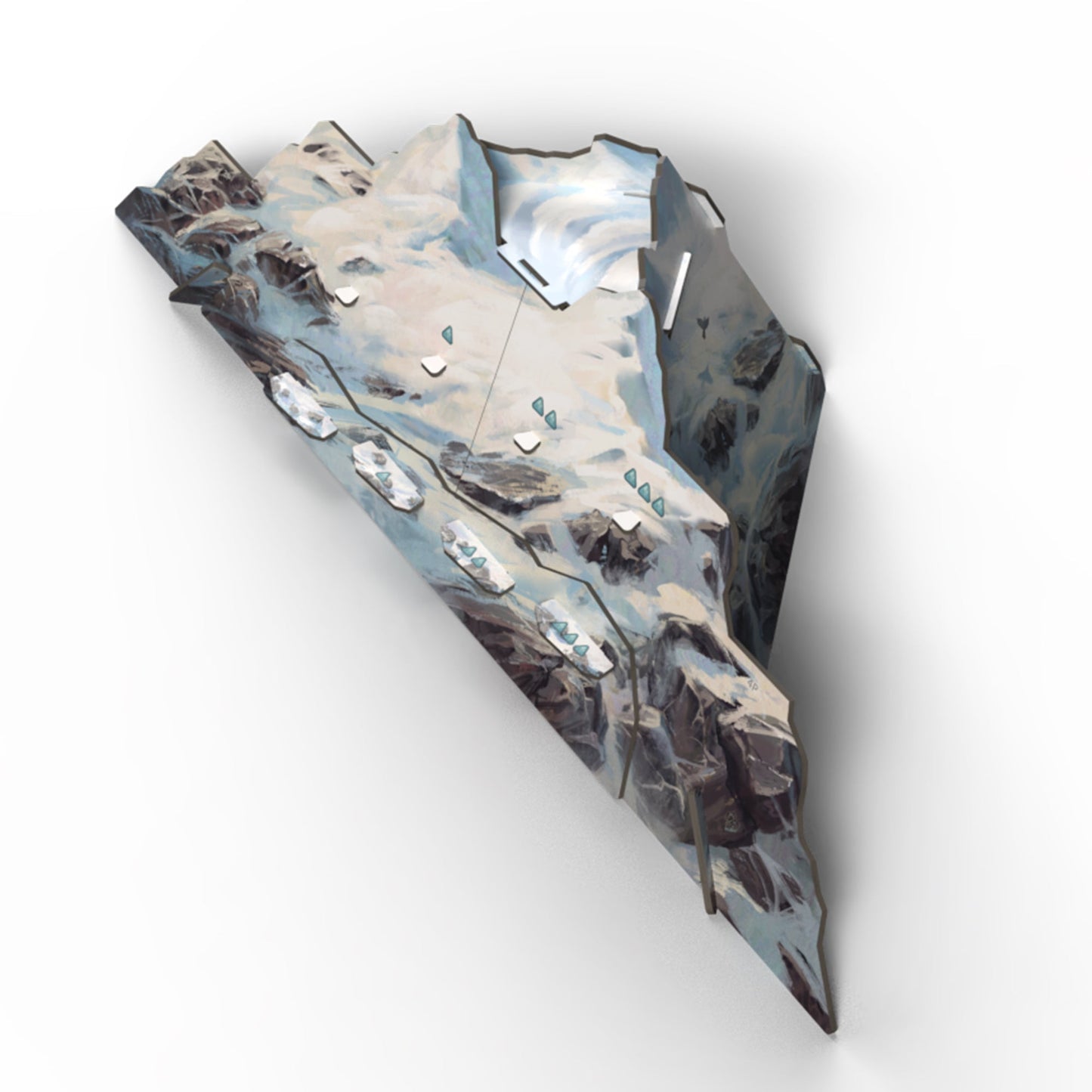 Everdell Silverfrost Wooden Mountain - Phụ kiện núi gỗ nâng cấp - Tabletop Tycoon